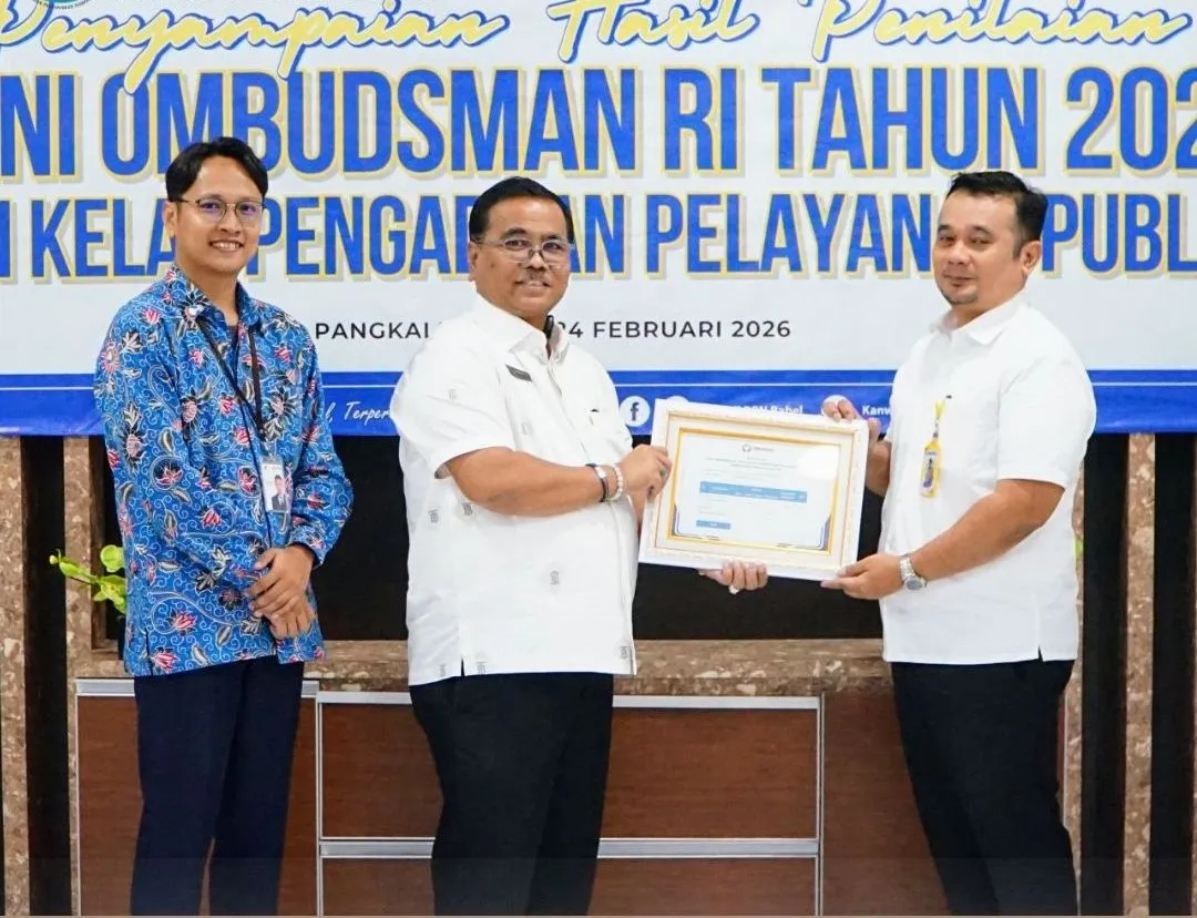 Kantah Beltim Raih Hasil Penilaian Ombudsman RI 2025