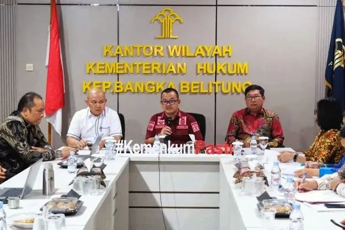 Kemenkum Babel bersama Pemkab Beltim Bahas Raperbup TPP ASN