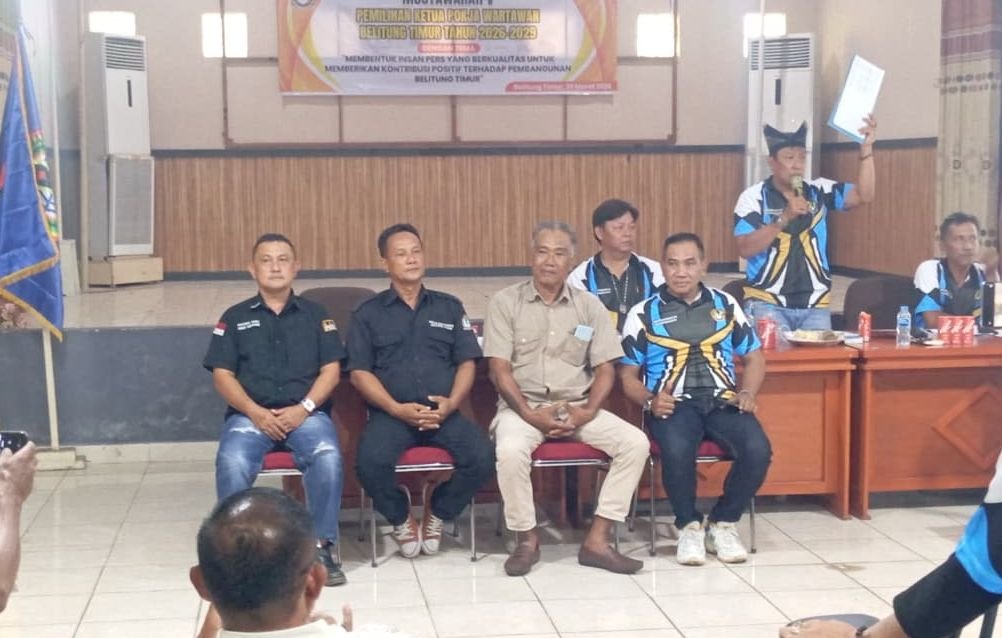 Suherman Fuad Terpilih Lagi Ketuai Pokja Wartawan Belitung Timur, Harap Anggota Makin Solid