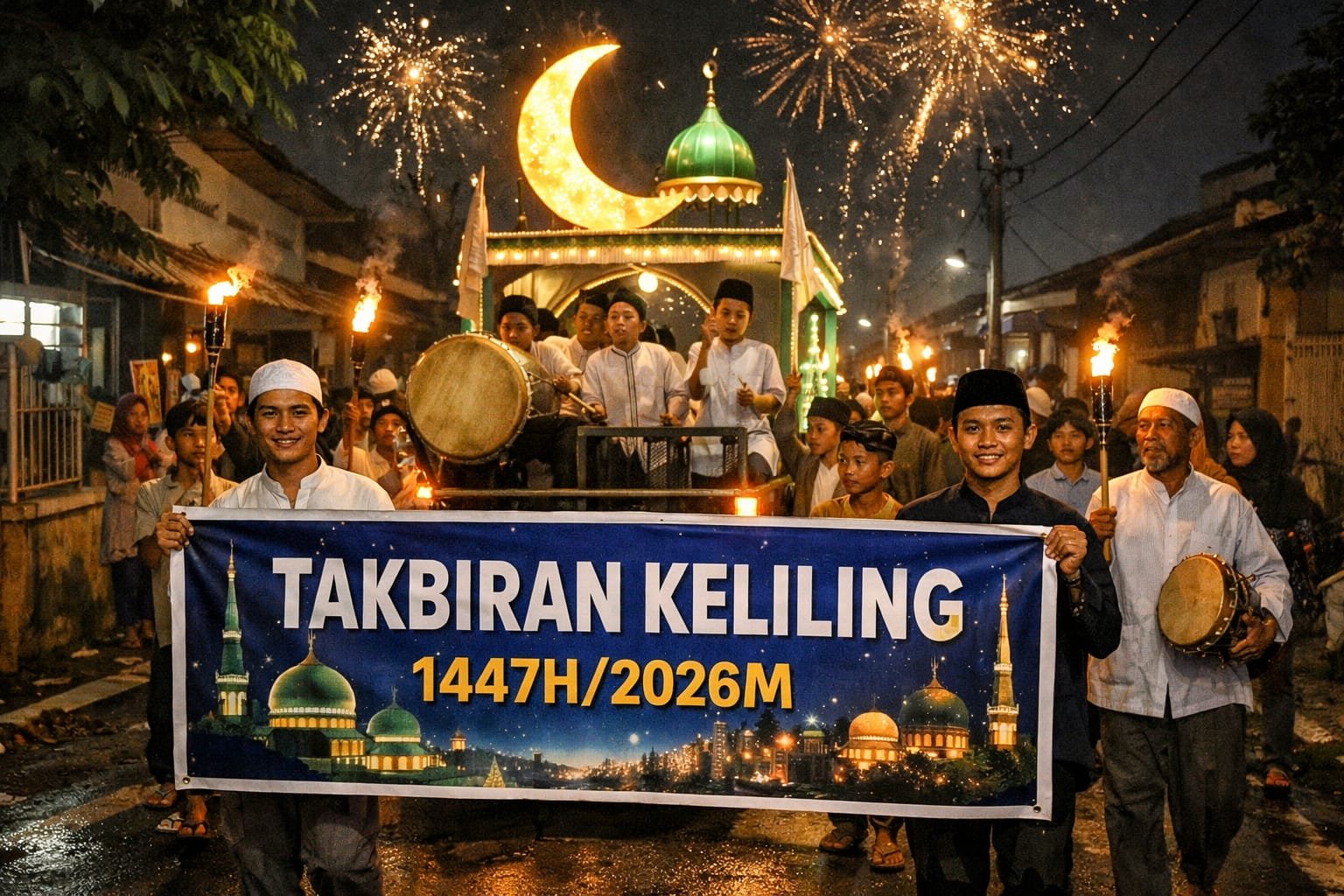 Takbiran Keliling Malam Idul Fitri di Kecamatan Gantung Ditiadakan