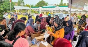 Pasar Murah di Simpang Pesak, Minyak Goreng Ludes Diborong Warga