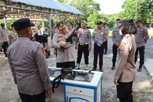 Pimpin Apel di Polsek Manggar, Kapolres Beltim Larang Personel Terlibat Tambang Ilegal