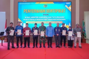 50 Persen Bidang Tanah di Sulteng Sudah Bersertipikat, Wamen ATR: Menunjukkan Sulteng Terus Bertumbuh
